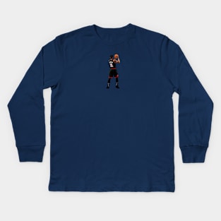 DeMar DeRozan Vector Back Kids Long Sleeve T-Shirt